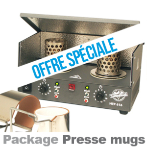 Presse à mugs HTP-616 + 36 mugs