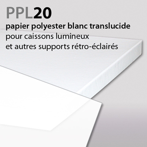 Papier polyester translucide