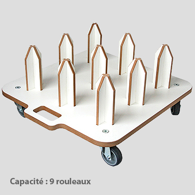 Porte-rouleaux mobile