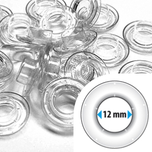 Oeillets autoperçants plastique 12 mm | x 250