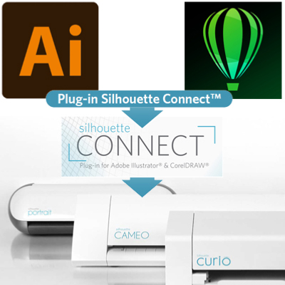 silhouette connect plugin illustrator