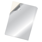 Adhésif polyester argent brillant