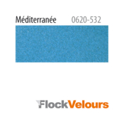 Flock velours | Bleu Méditerranée