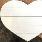 Panneaux de bois forme coeur x 10 pièces