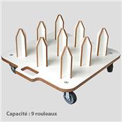 Porte-rouleaux mobile