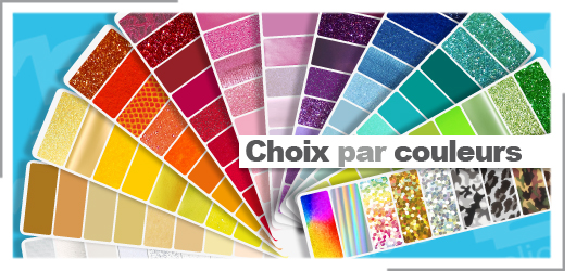 Tous les flex & flock par couleurs