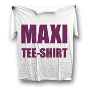 Maxi tee shirt blanc