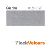 Flock velours | Gris clair