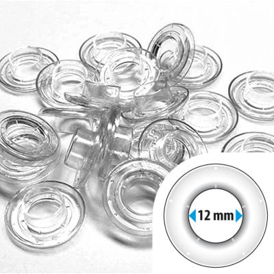 Oeillets autoperçants plastique 12 mm | x 250